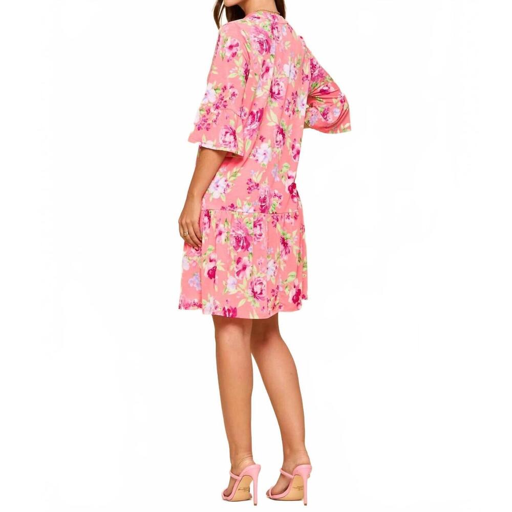 NEW DEAR SCARLETT shimmer dress in coral - Picture 2 of 2